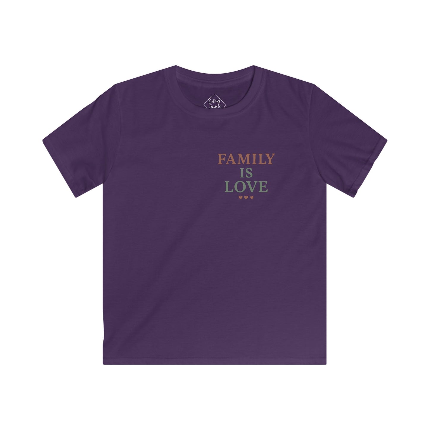 Family Is Love – Kids Soft Cotton T-Shirt