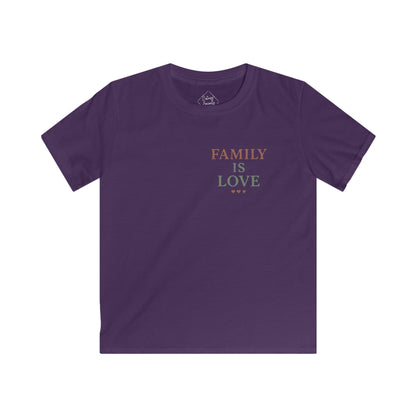 Family Is Love – Kids Soft Cotton T-Shirt