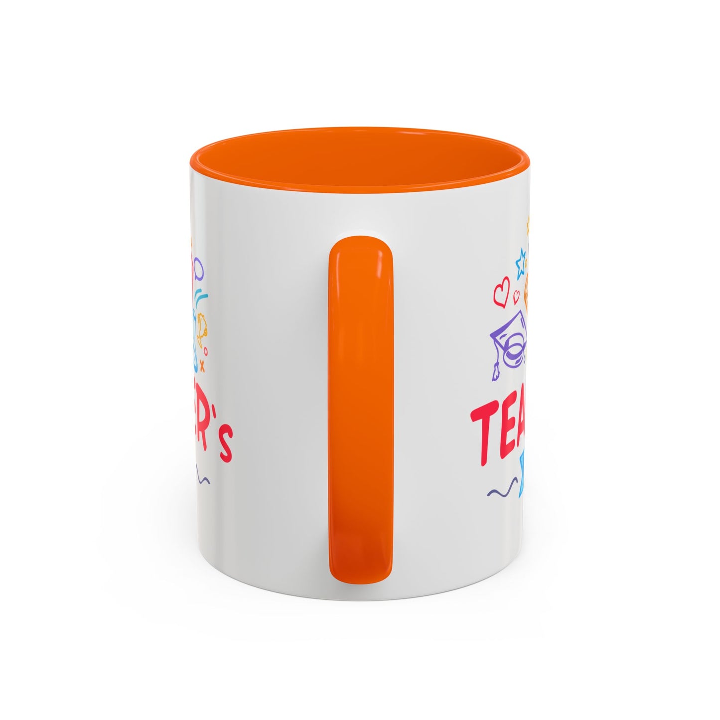 Teacher's Day Accent Coffee Mug - Celebrate Educators with Colorful Designs