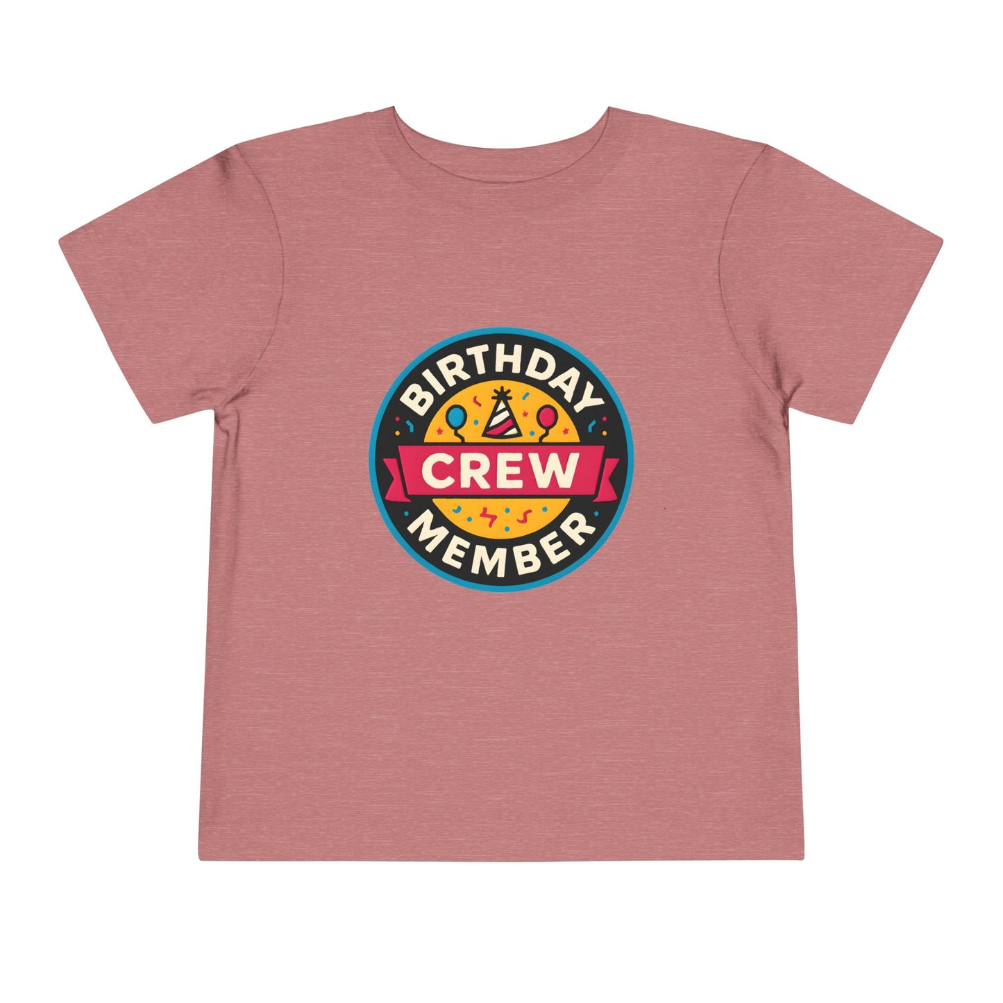 Birthday Crew Member – Toddler Soft Cotton T-Shirt