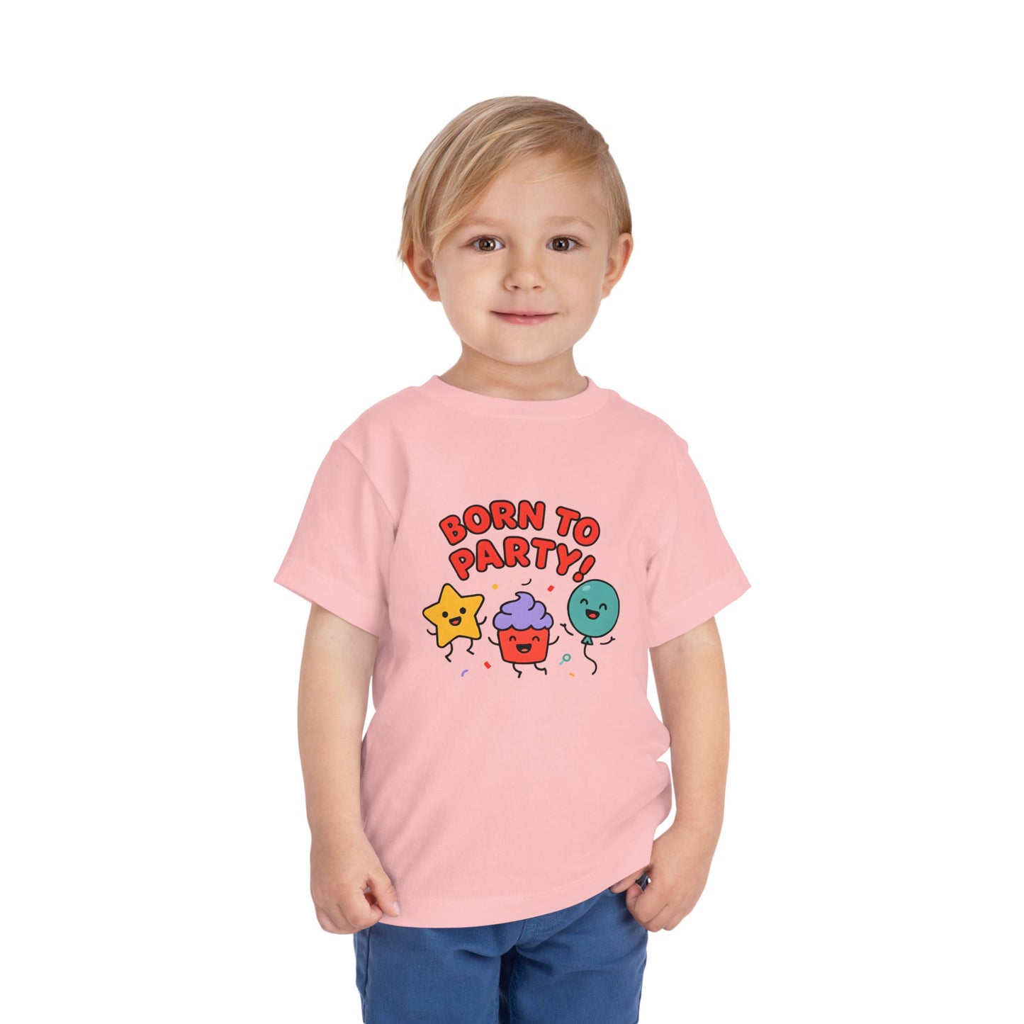 Born to Party – Toddler Soft Cotton T-Shirt