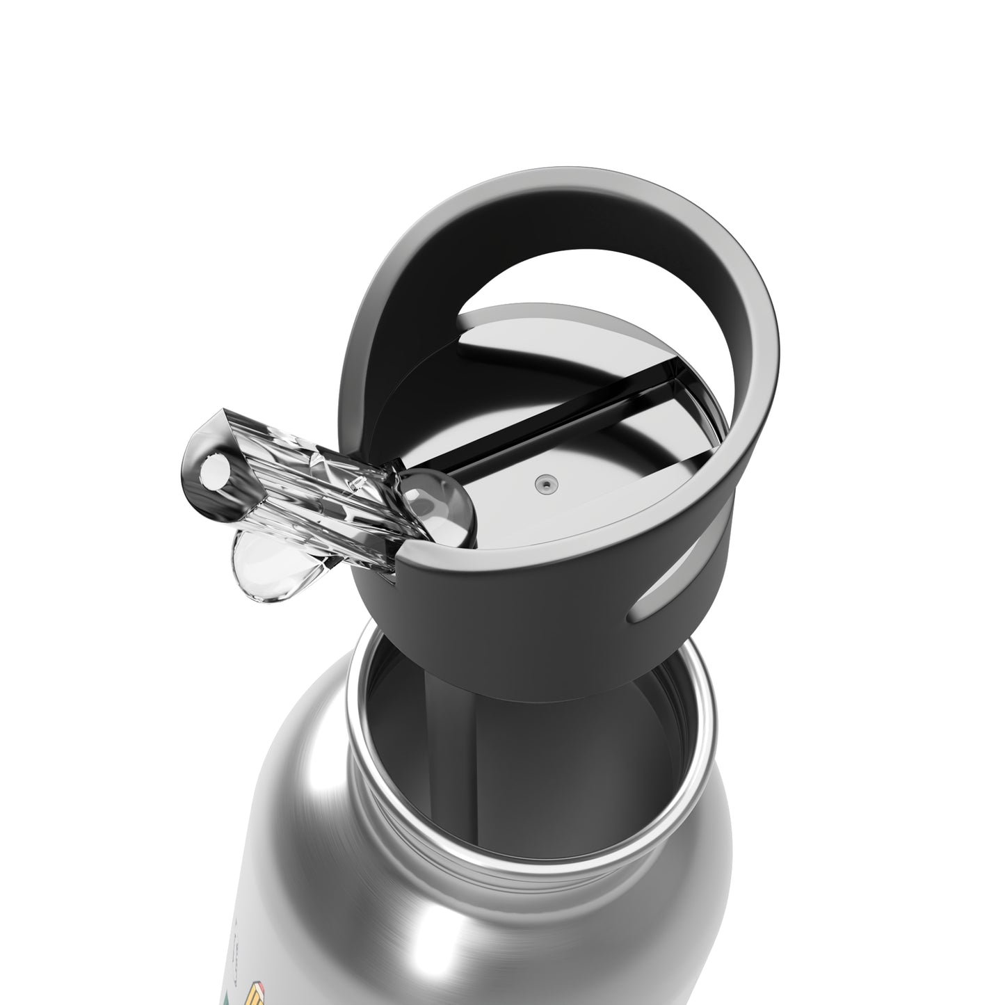 School Smiles - Stainless Steel Water Bottle with Straw 20oz