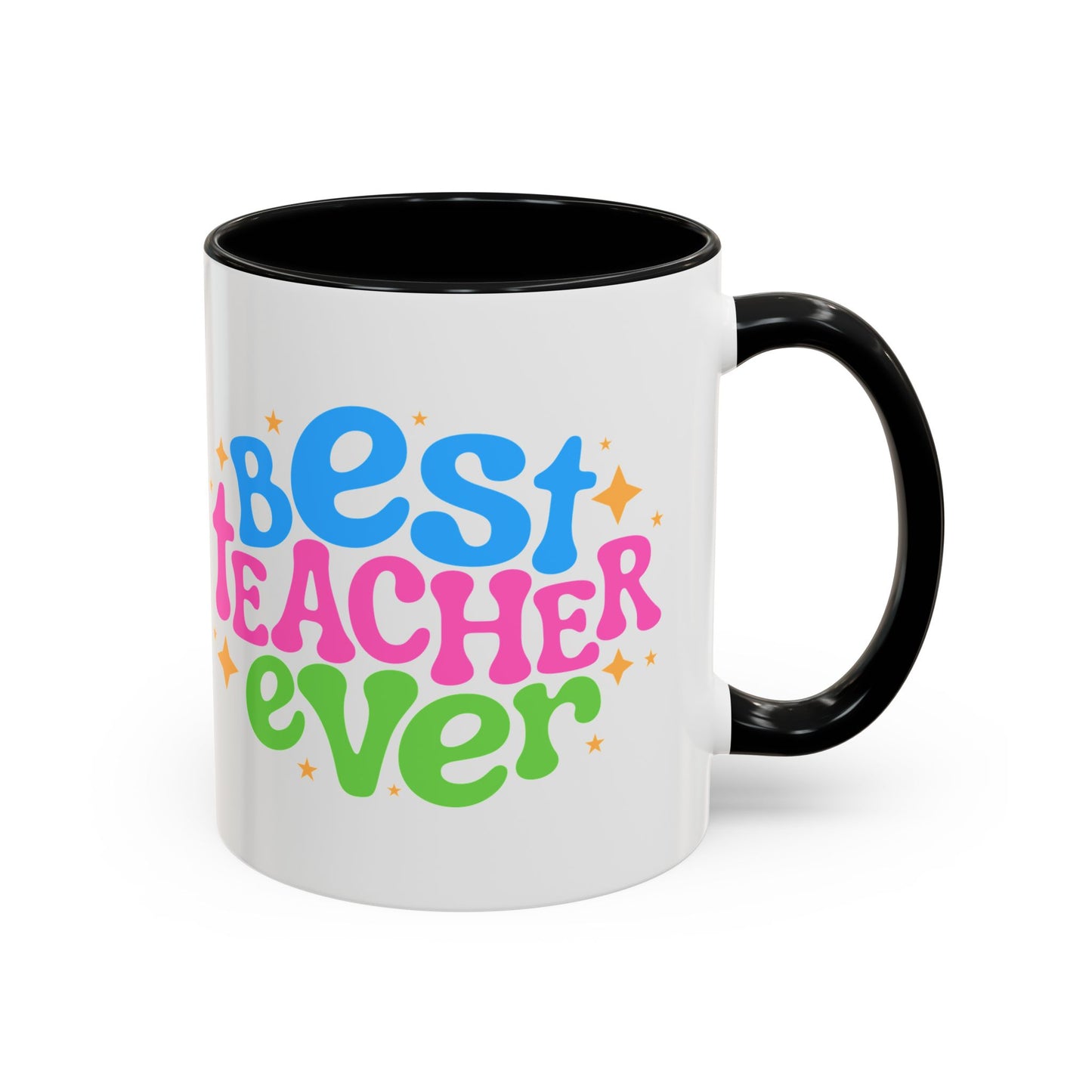 Best Teacher Ever Accent Coffee Mug - Perfect Gift for Educators | 11oz & 15oz