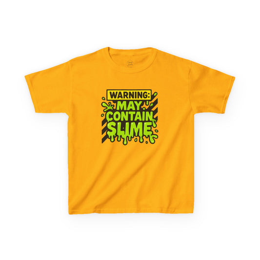 Slime Warning - Kids Classic Cotton T-Shirt