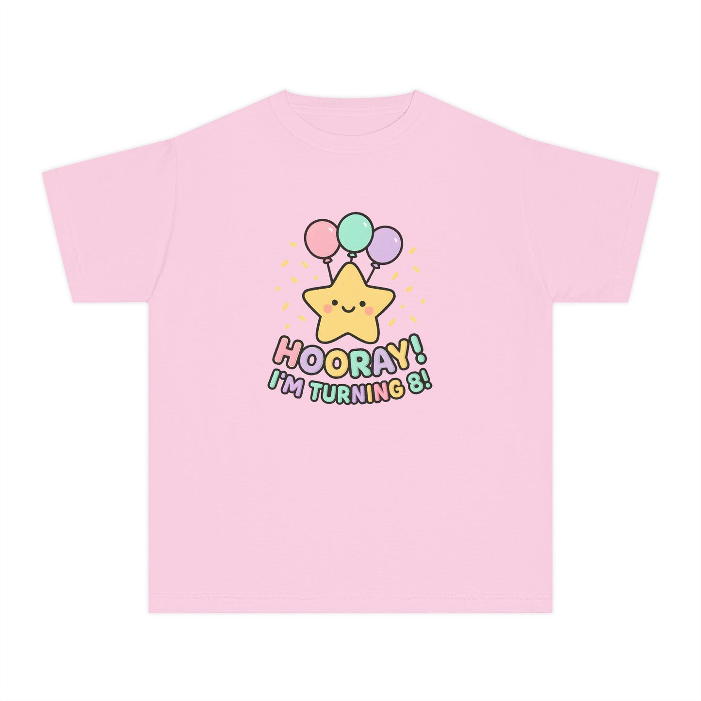 Hooray! I’m Turning 8 – Kids Relaxed Fit T-Shirt