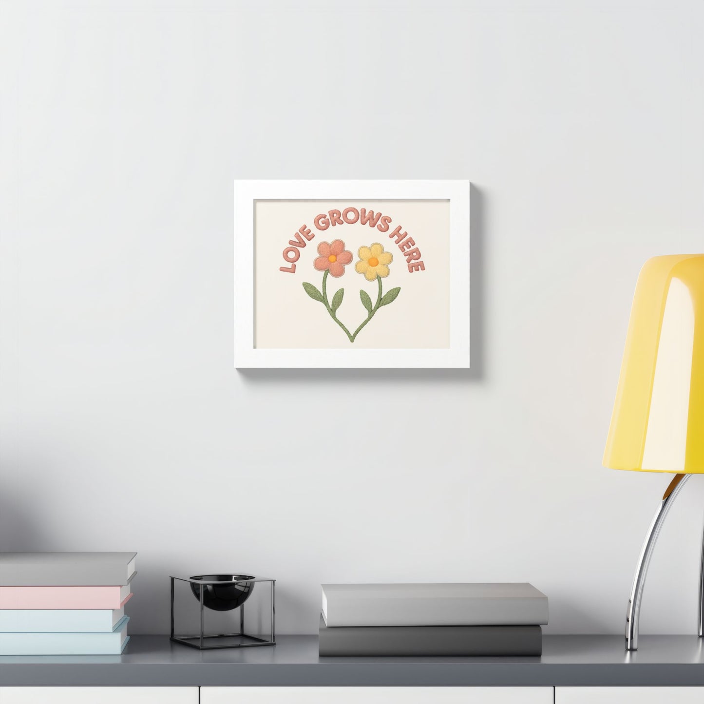 Love Grows Here – Framed Poster