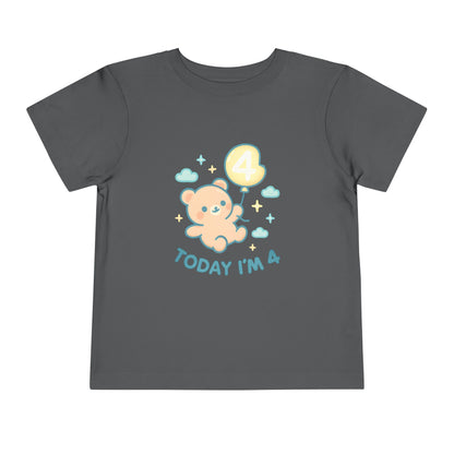 Today I'm 4 – Toddler Soft Cotton T-Shirt