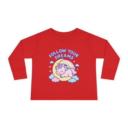 Follow Your Dreams Toddler Long Sleeve Tee