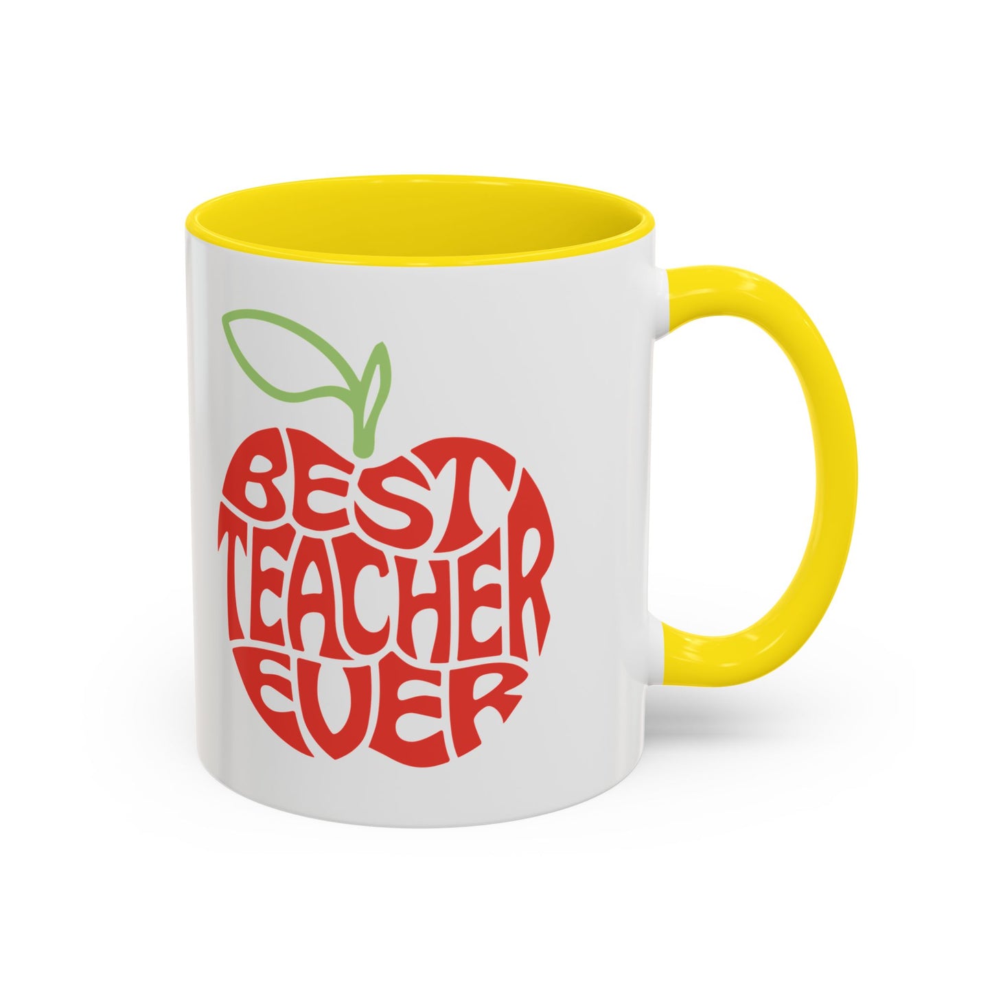 Best Teacher Ever Accent Coffee Mug - Perfect Gift for Educators