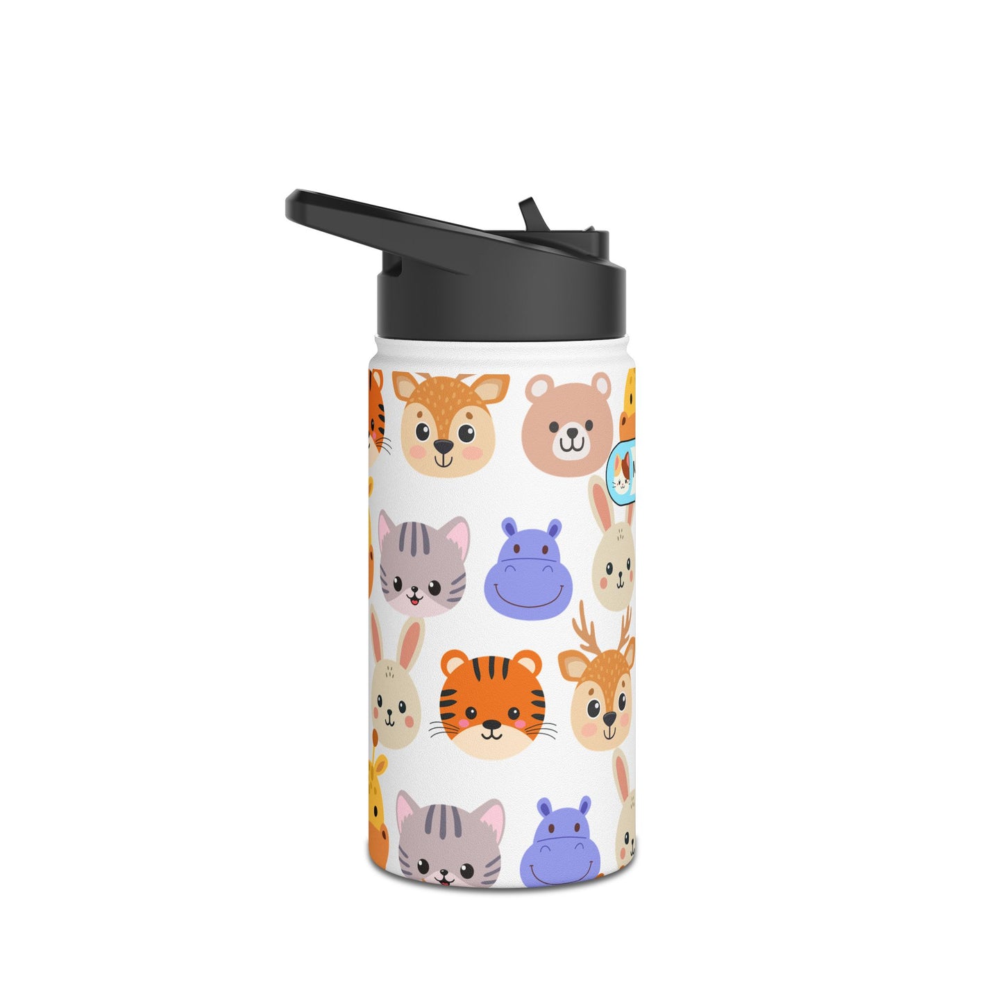 Personalized Animal Print Water Bottle