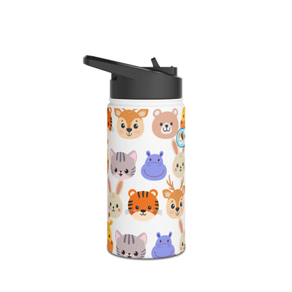 Personalized Animal Print Water Bottle
