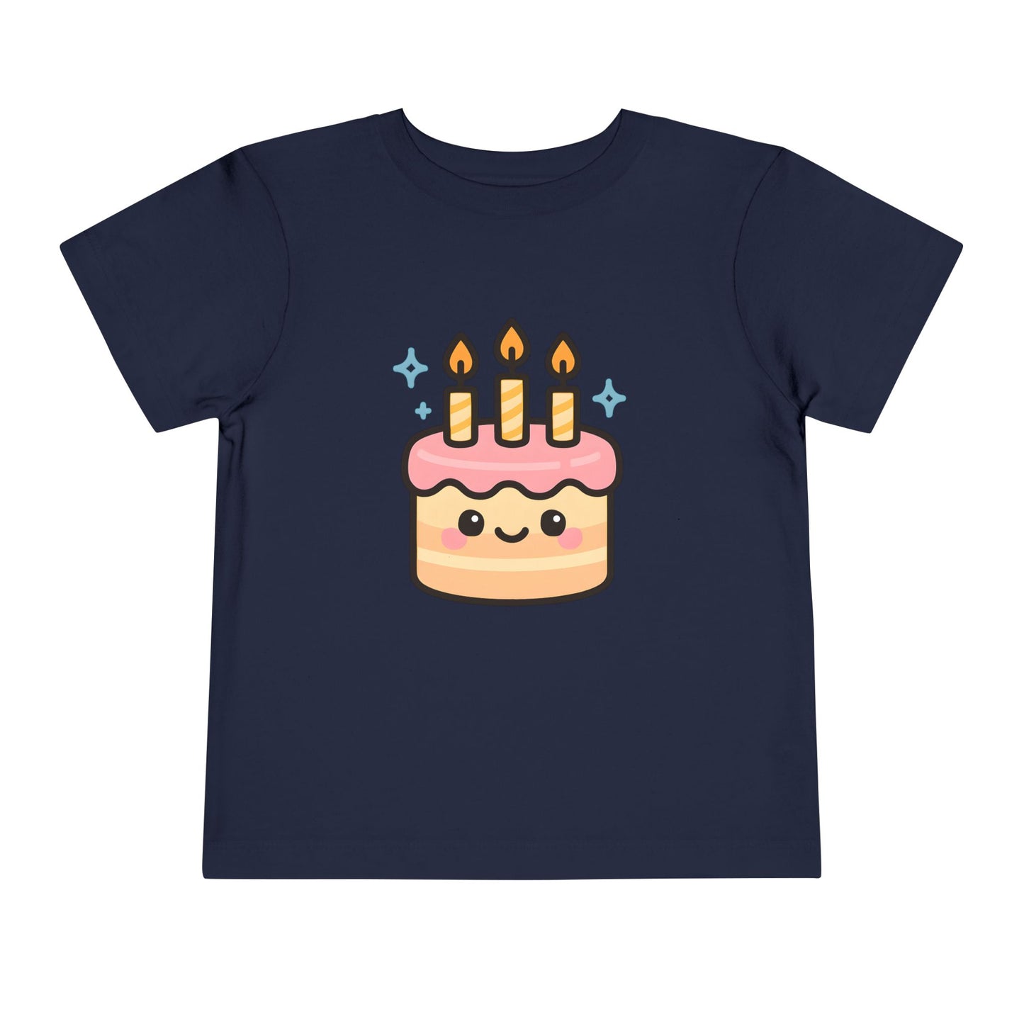 Cute Kawaii Birthday Cake – Toddler Soft Cotton T-Shirt