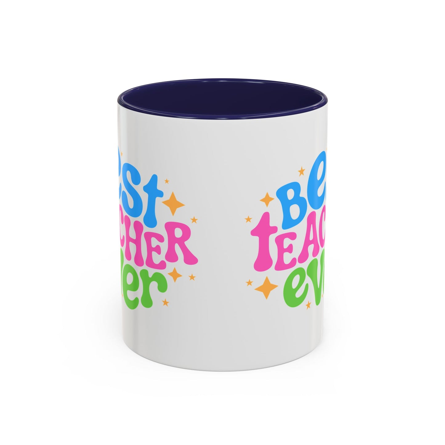 Best Teacher Ever Accent Coffee Mug - Perfect Gift for Educators | 11oz & 15oz
