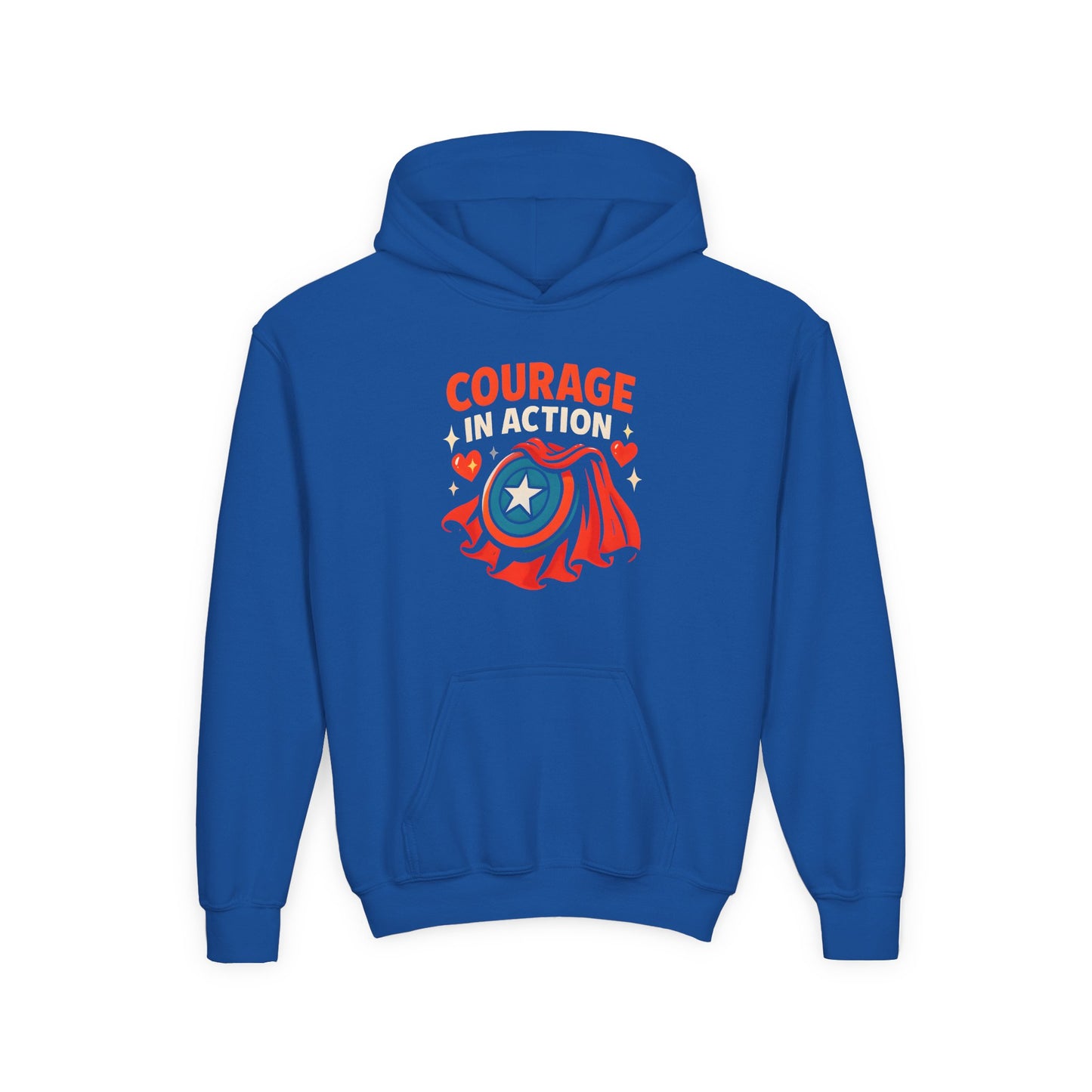 Youth Courage In Action Hooded sweatshirt