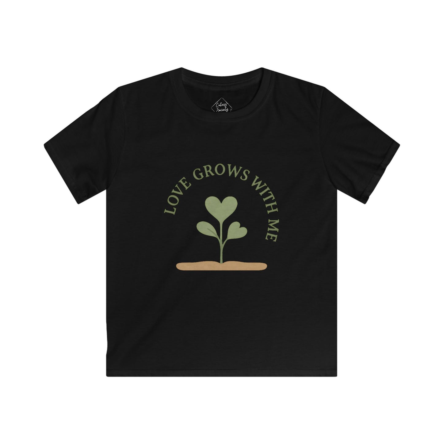 "Love Grows With Me" – Kids Soft Cotton T-Shirt