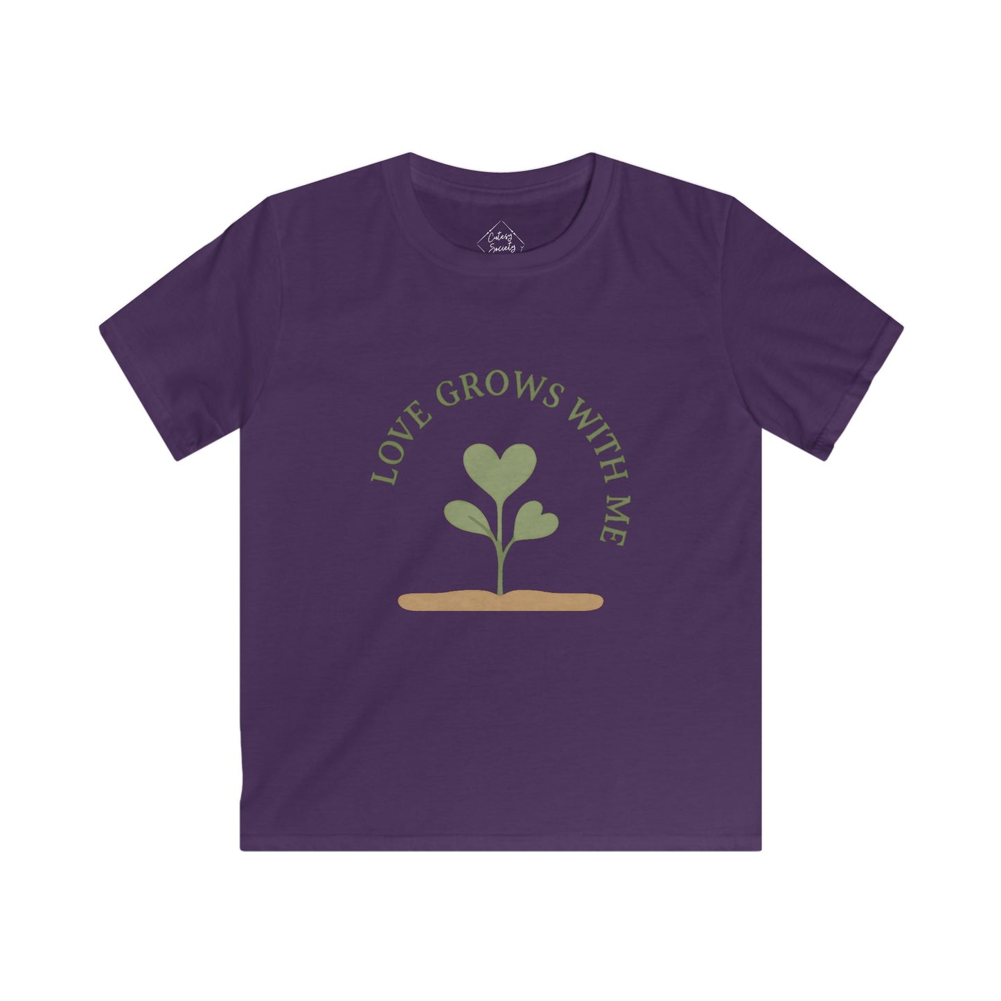 "Love Grows With Me" – Kids Soft Cotton T-Shirt