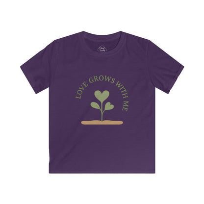 "Love Grows With Me" – Kids Soft Cotton T-Shirt
