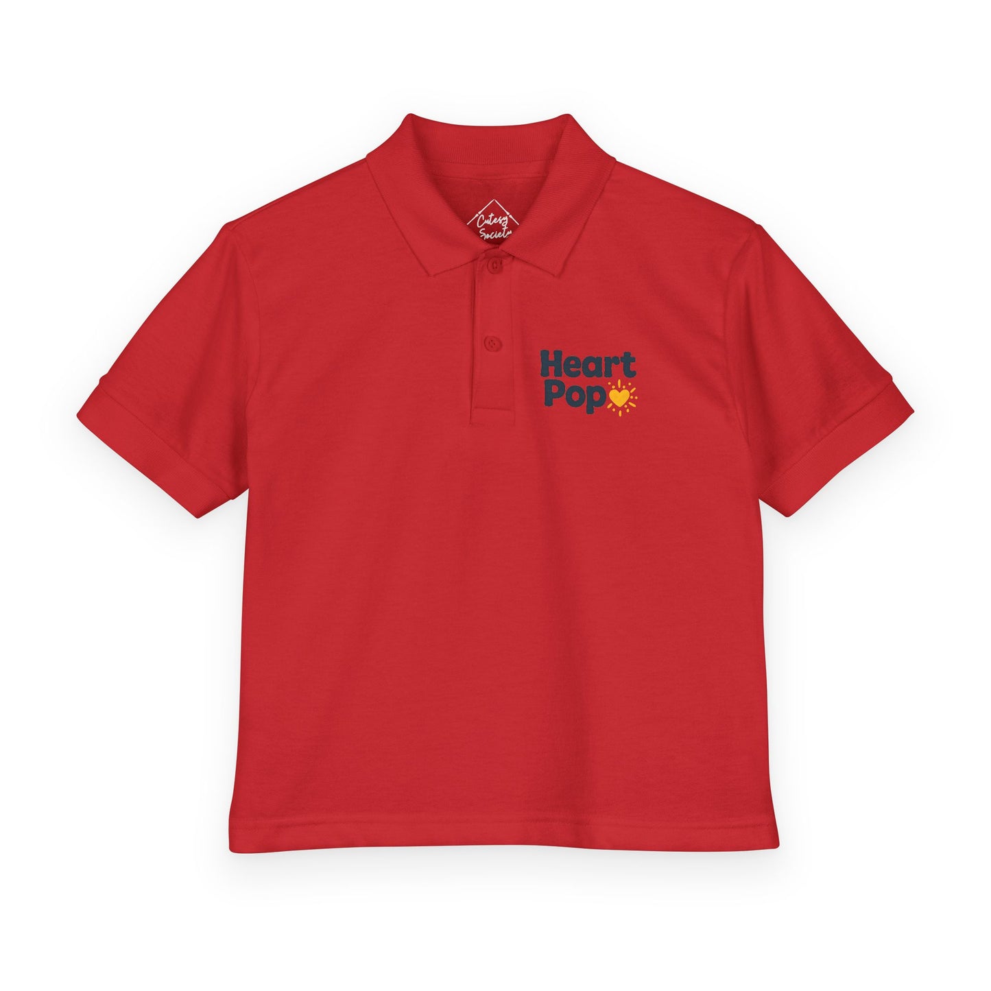 Heart Pop Logo – Kids Classic Polo Shirt