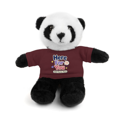 Here For You Plush Tiger — Personalized Tee Stuffed Animal