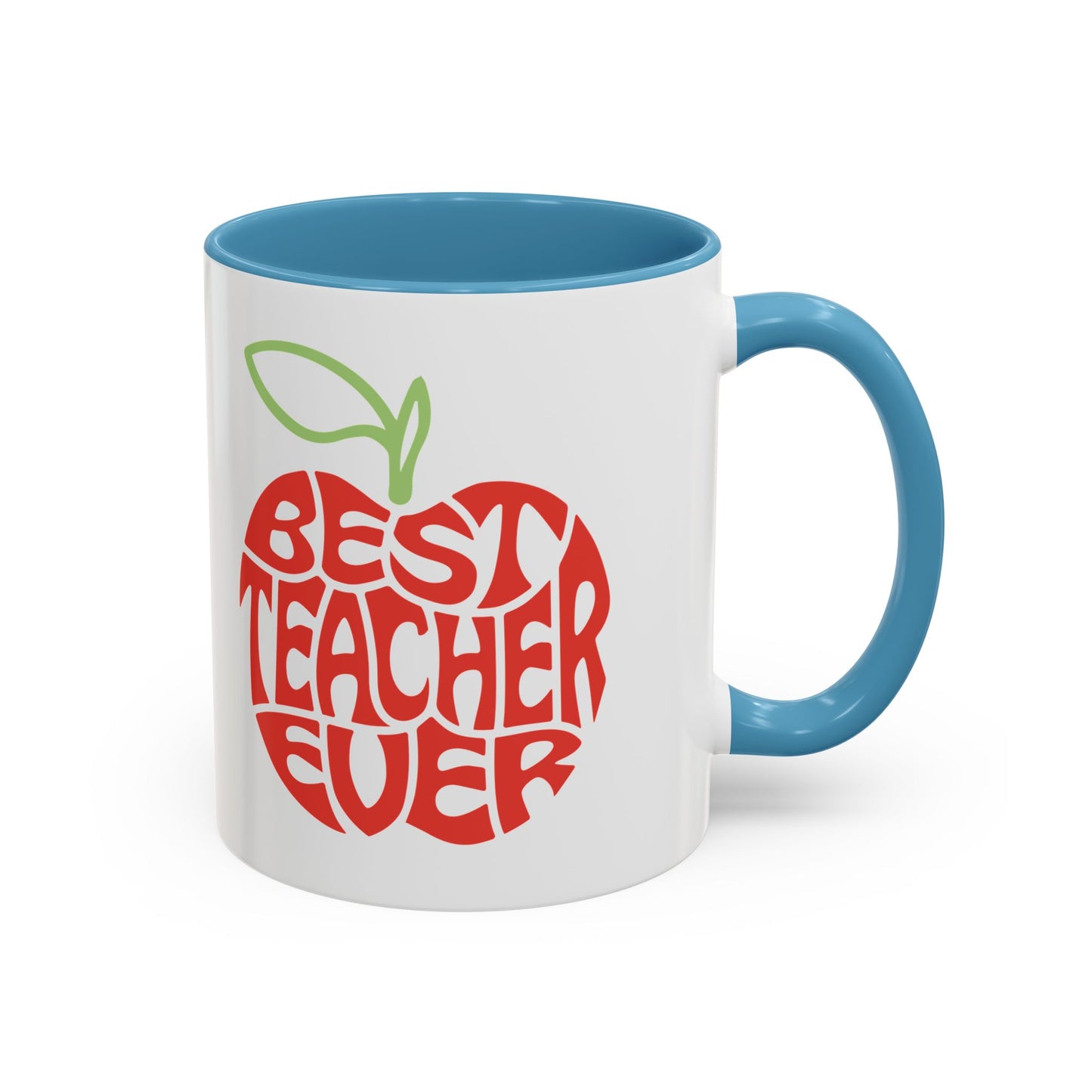 Best Teacher Ever Accent Coffee Mug - Perfect Gift for Educators