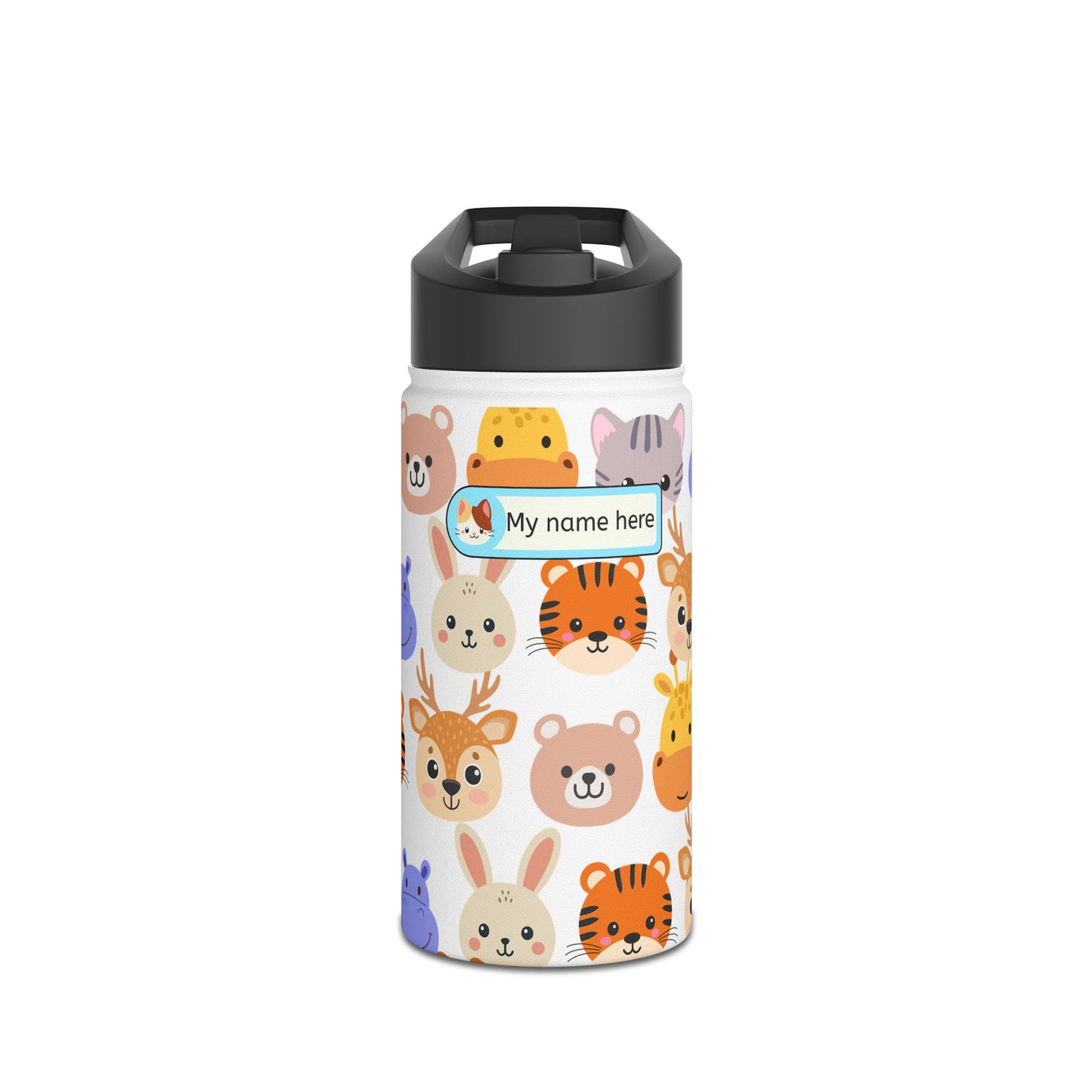 Personalized Animal Print Water Bottle