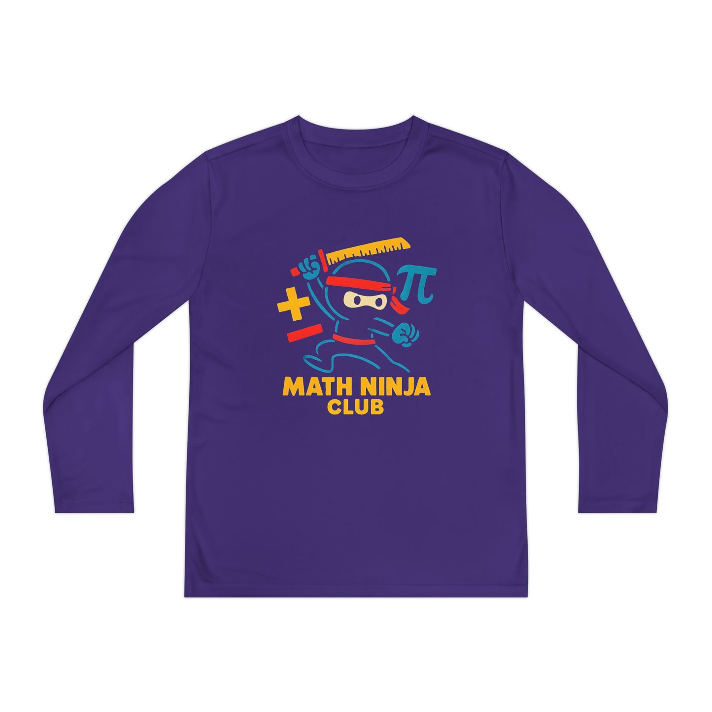 Math Ninja Club Youth Long Sleeve Tee