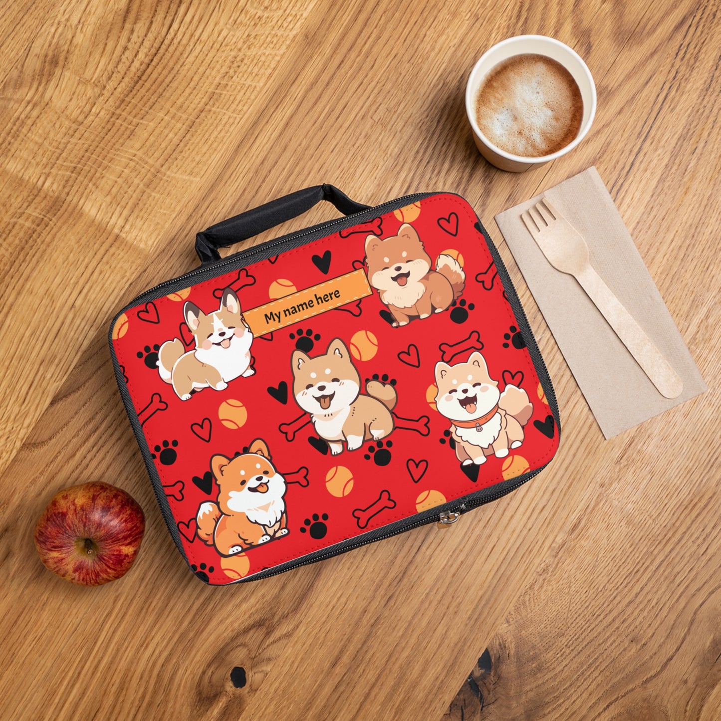 Personalized Dog Themed Lunch Bag