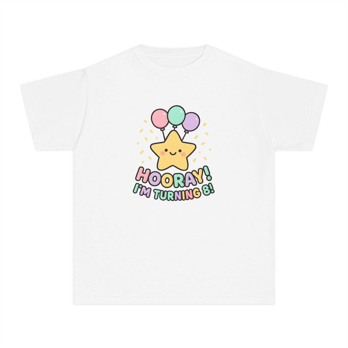 Hooray! I’m Turning 8 – Kids Relaxed Fit T-Shirt