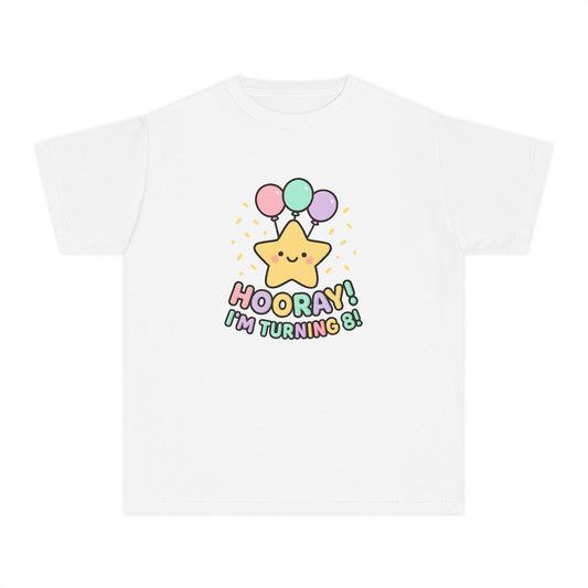 Hooray! I’m Turning 8 – Kids Relaxed Fit T-Shirt