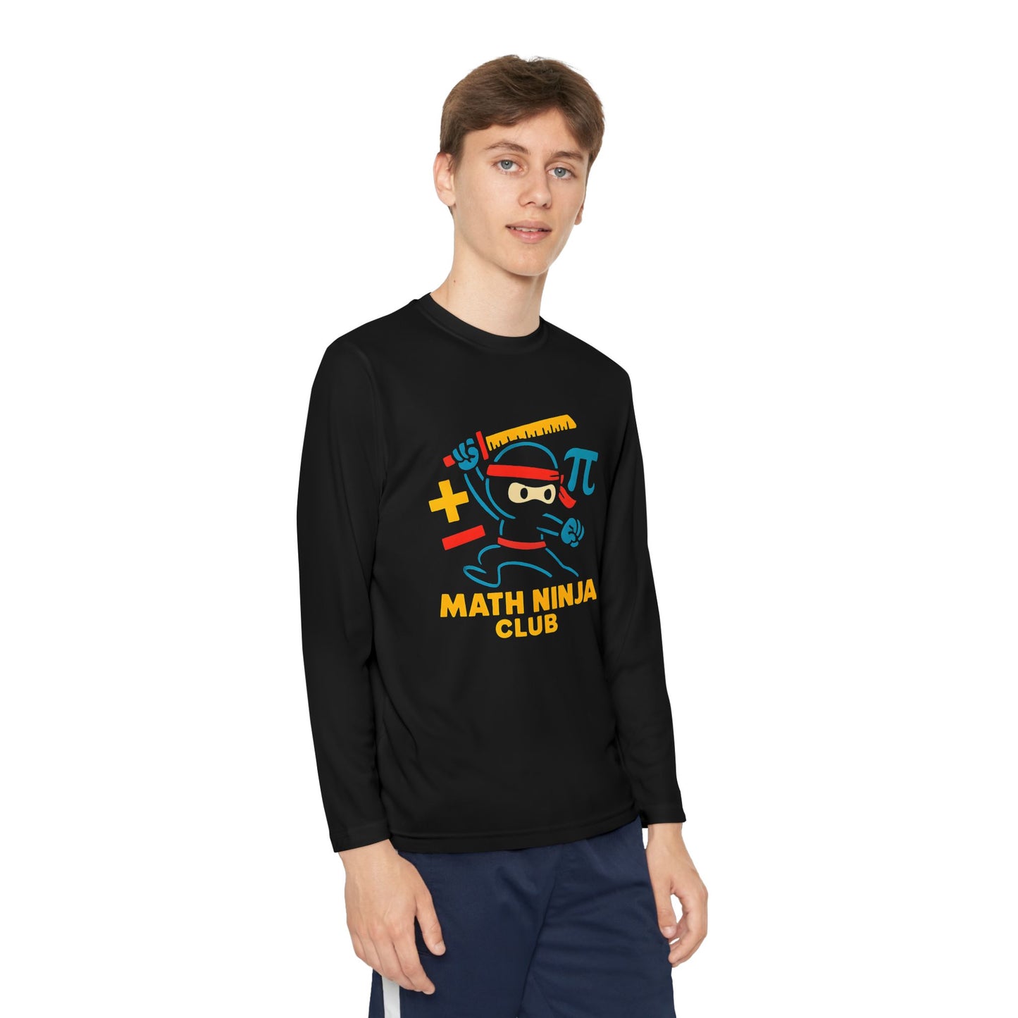 Math Ninja Club Youth Long Sleeve Tee