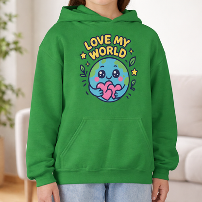 Love My World - Kids Classic Hoodie Sweatshirt