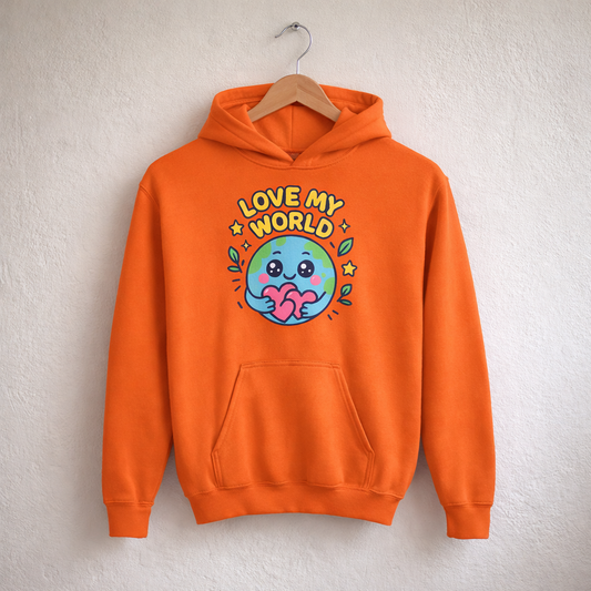 Love My World - Kids Classic Hoodie Sweatshirt