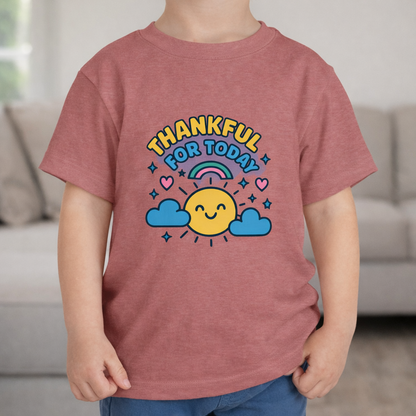 Thankful for Today - Toddler Soft Cotton T-Shirt