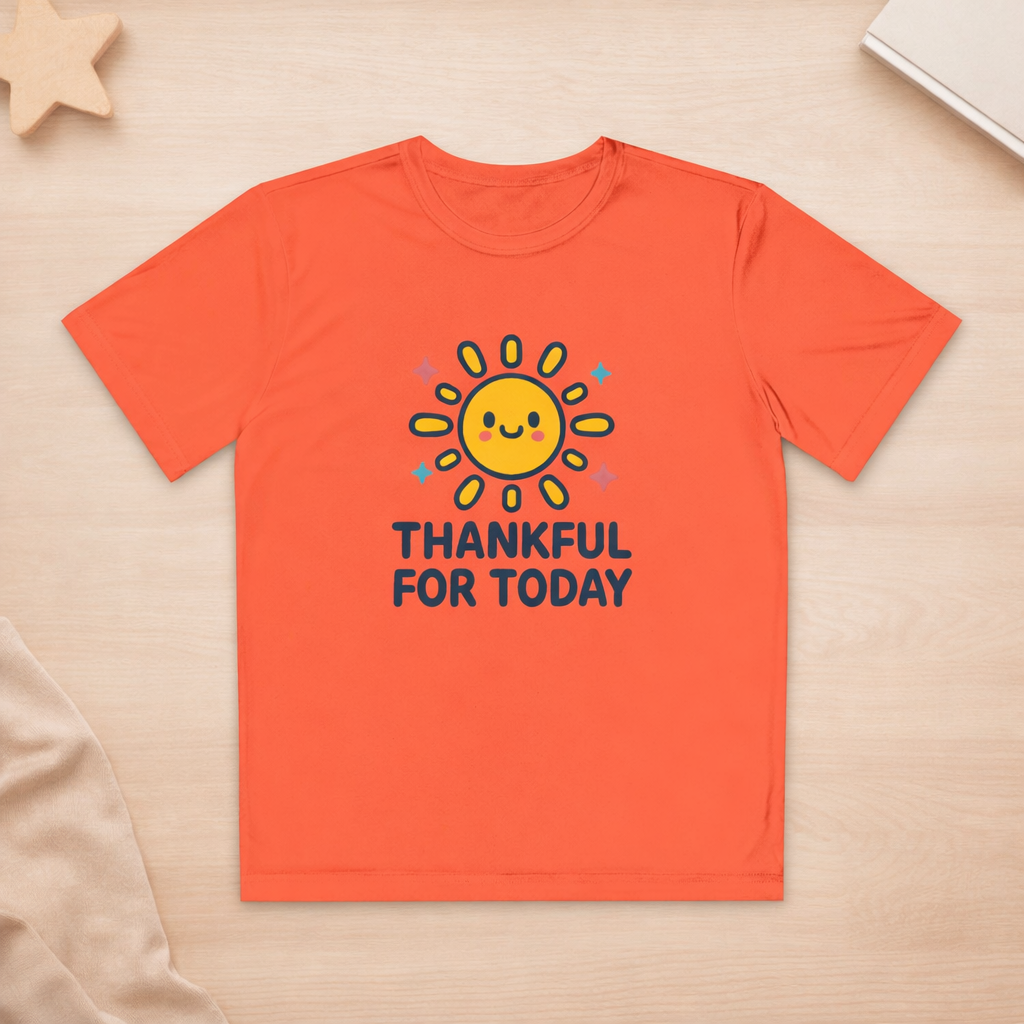 Thankful For Today - Kids Active T-Shirt