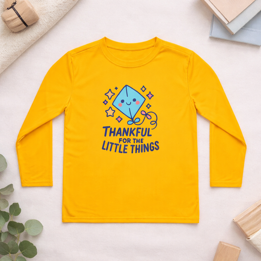Thankful for the Little Things - Kids Active Long Sleeve T-Shirt