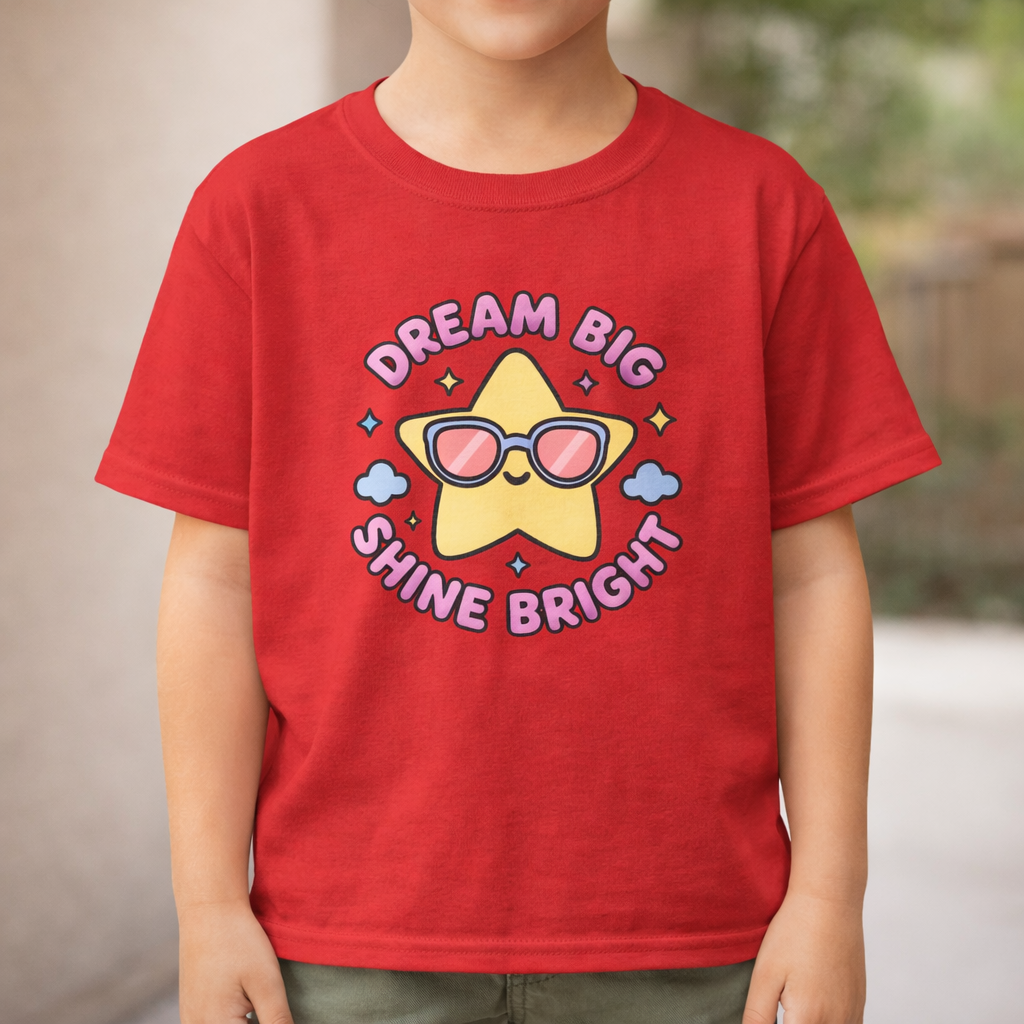 Dream Big Shine Bright - Kids Classic Cotton T-Shirt