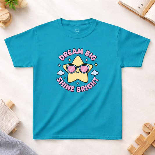 Dream Big Shine Bright - Kids Classic Cotton T-Shirt