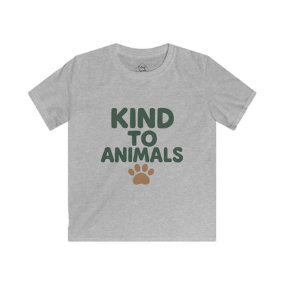 Kind to Animals – Kids Soft Cotton T-Shirt