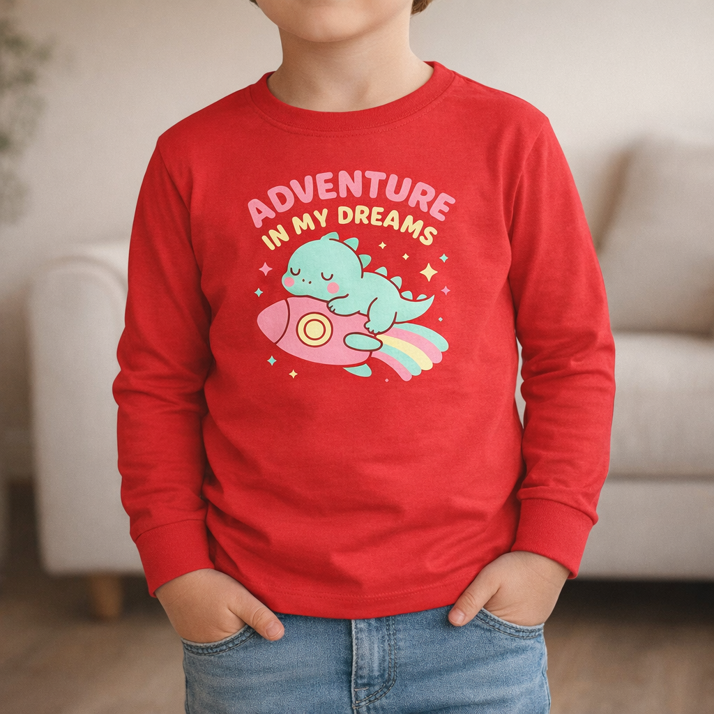 Adventure in My Dreams - Toddler Soft Long Sleeve T-Shirt