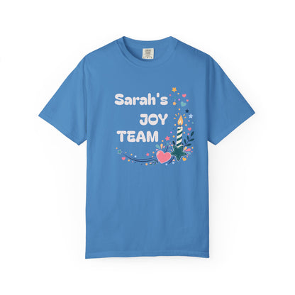 Joy Team – Personalized Adult Unisex Garment-Dyed T-Shirt
