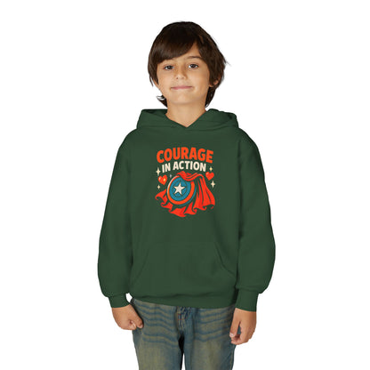 Youth Courage In Action Hooded sweatshirt