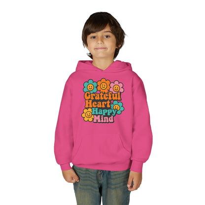 Grateful Heart, Happy Mind - Youth Hoodie