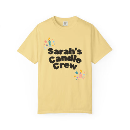 Candle Crew – Personalized Unisex Garment-Dyed T-Shirt