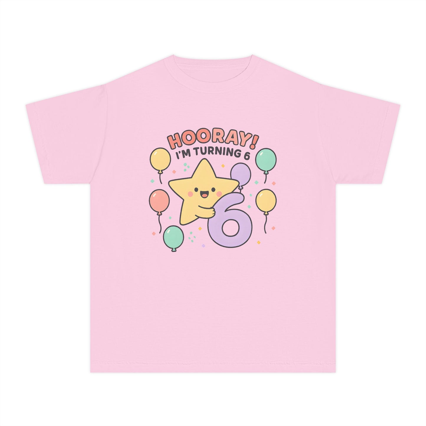 Hooray! I’m Turning 6 – Kids Relaxed Fit T-Shirt