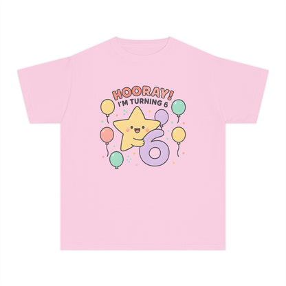 Hooray! I’m Turning 6 – Kids Relaxed Fit T-Shirt