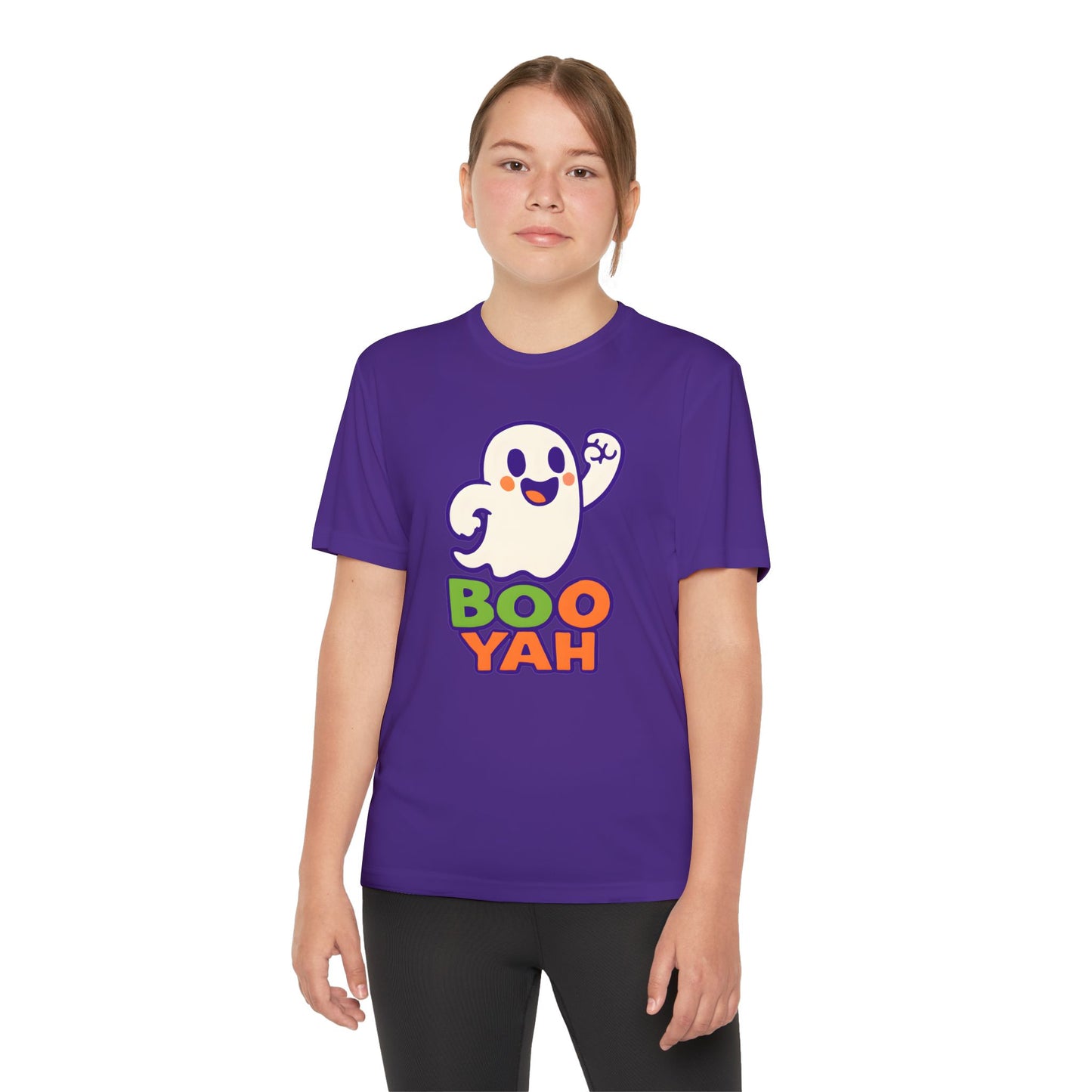 Youth Ghost Tee with Boo Yah Design