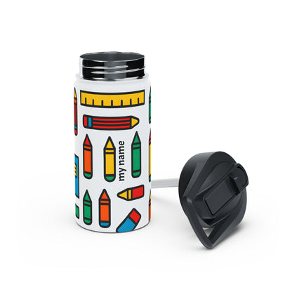 Colorful School Supplies Stainless Steel Water Bottle
