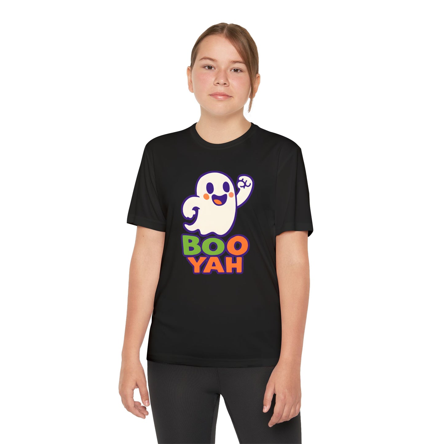 Youth Ghost Tee with Boo Yah Design
