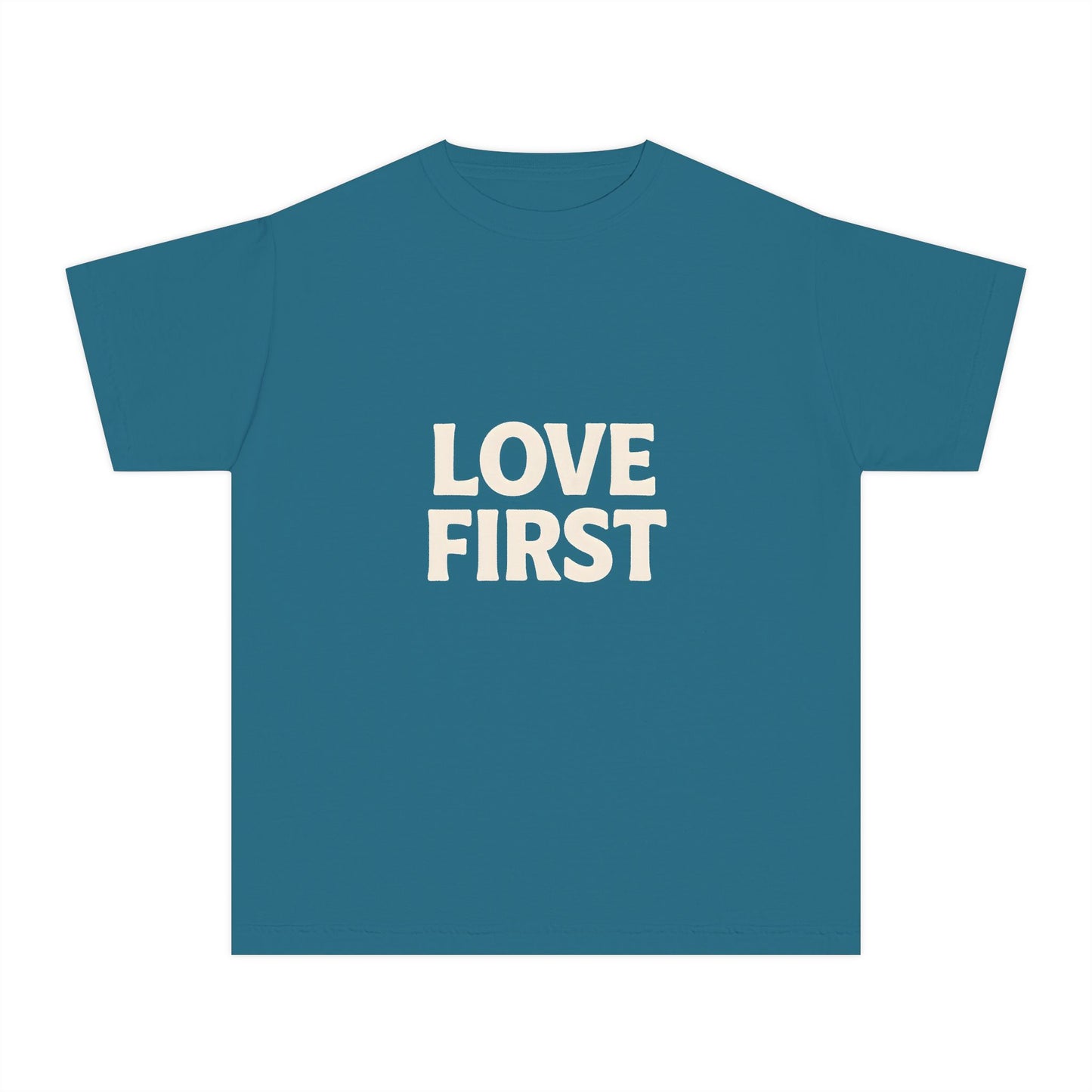 LOVE FIRST – Kids Relaxed Fit T-Shirt