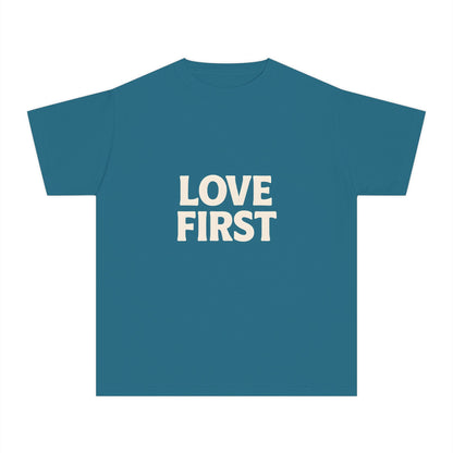 LOVE FIRST – Kids Relaxed Fit T-Shirt